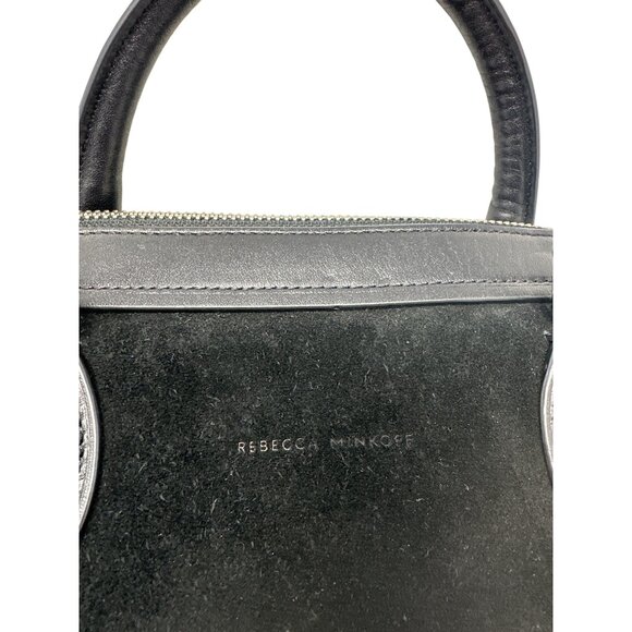 Rebecca Minkoff Pippa Duffle Satchel Suede Leather W/ Detachable Shoulder Strap - Picture 8 of 16